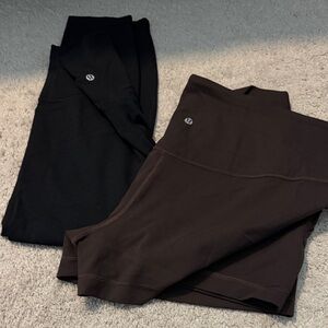 lululemon athletica Black and Brown Athletic Shorts